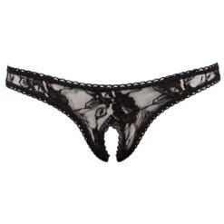 Ashley Sexy String Met Open Kruis - Zwart
