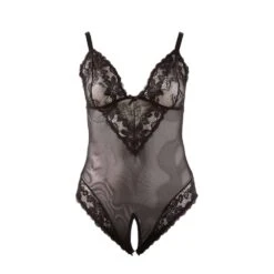 Body Met Open Kruis - Zwart