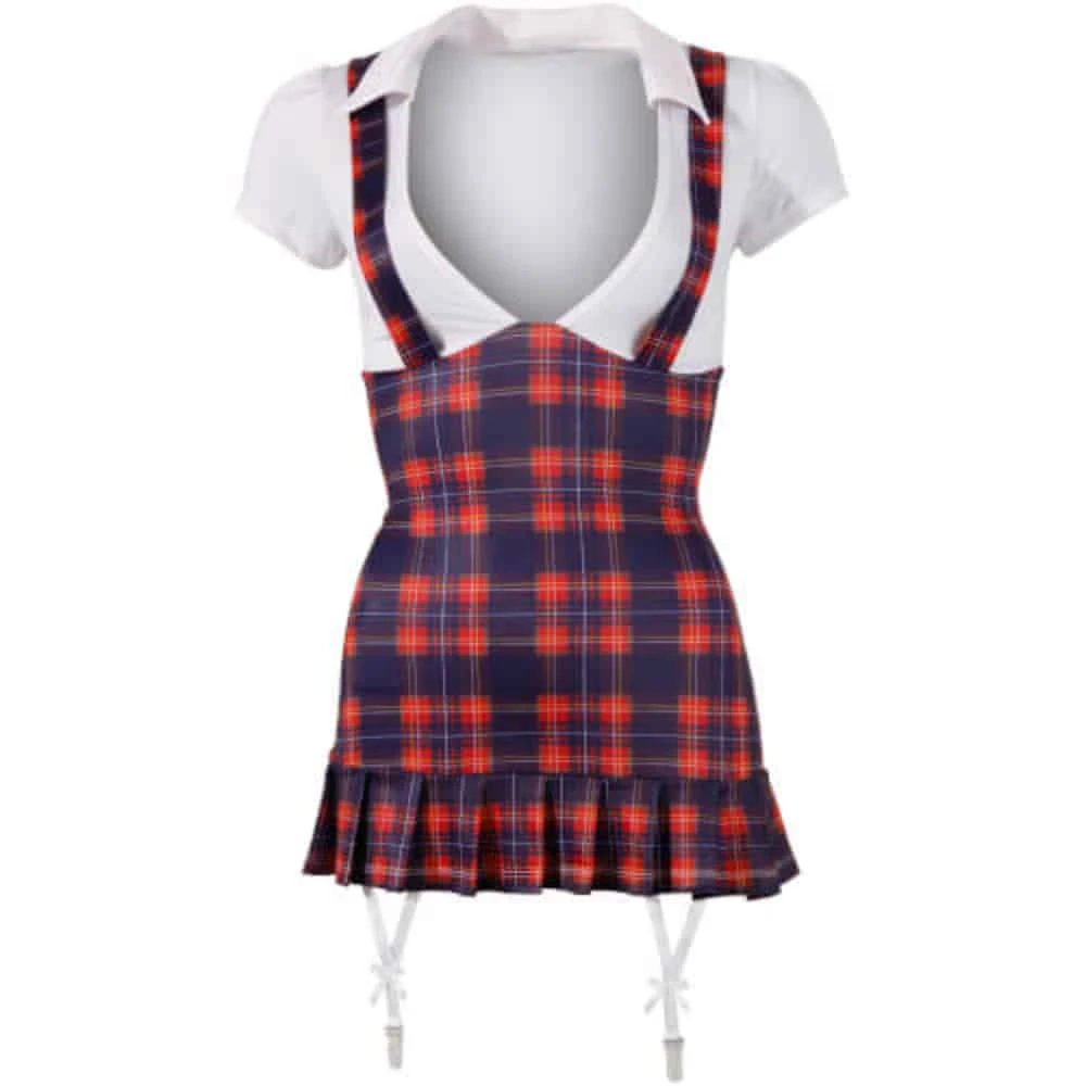 Gewillig Schoolmeisje Kostuum - Wit - Afbeelding 3