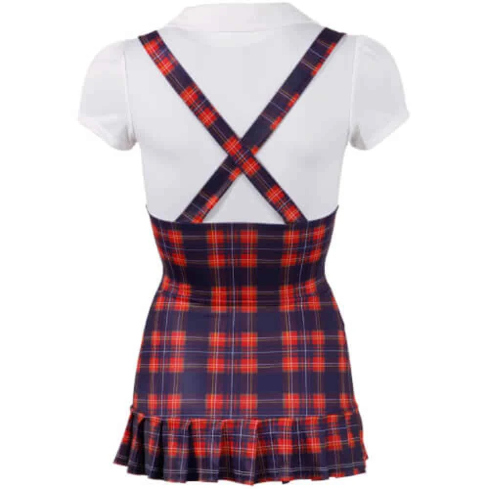 Gewillig Schoolmeisje Kostuum - Wit - Afbeelding 4