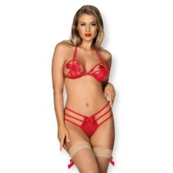Giftella Lingerie Setje Met Strikjes - Rood