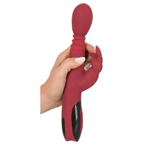 Stotende, Roterende & Verwarmende Rabbit Vibrator - Afbeelding 3
