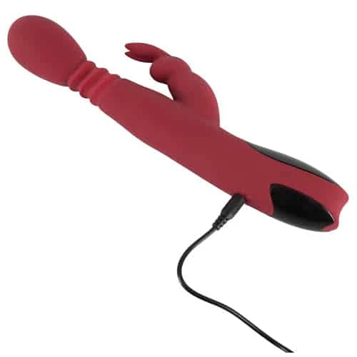 Stotende, Roterende & Verwarmende Rabbit Vibrator - Afbeelding 4
