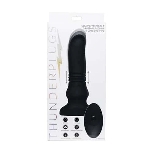 Thunderplug Stotende & Vibrerende Anale Vibrator - Zwart - Afbeelding 5