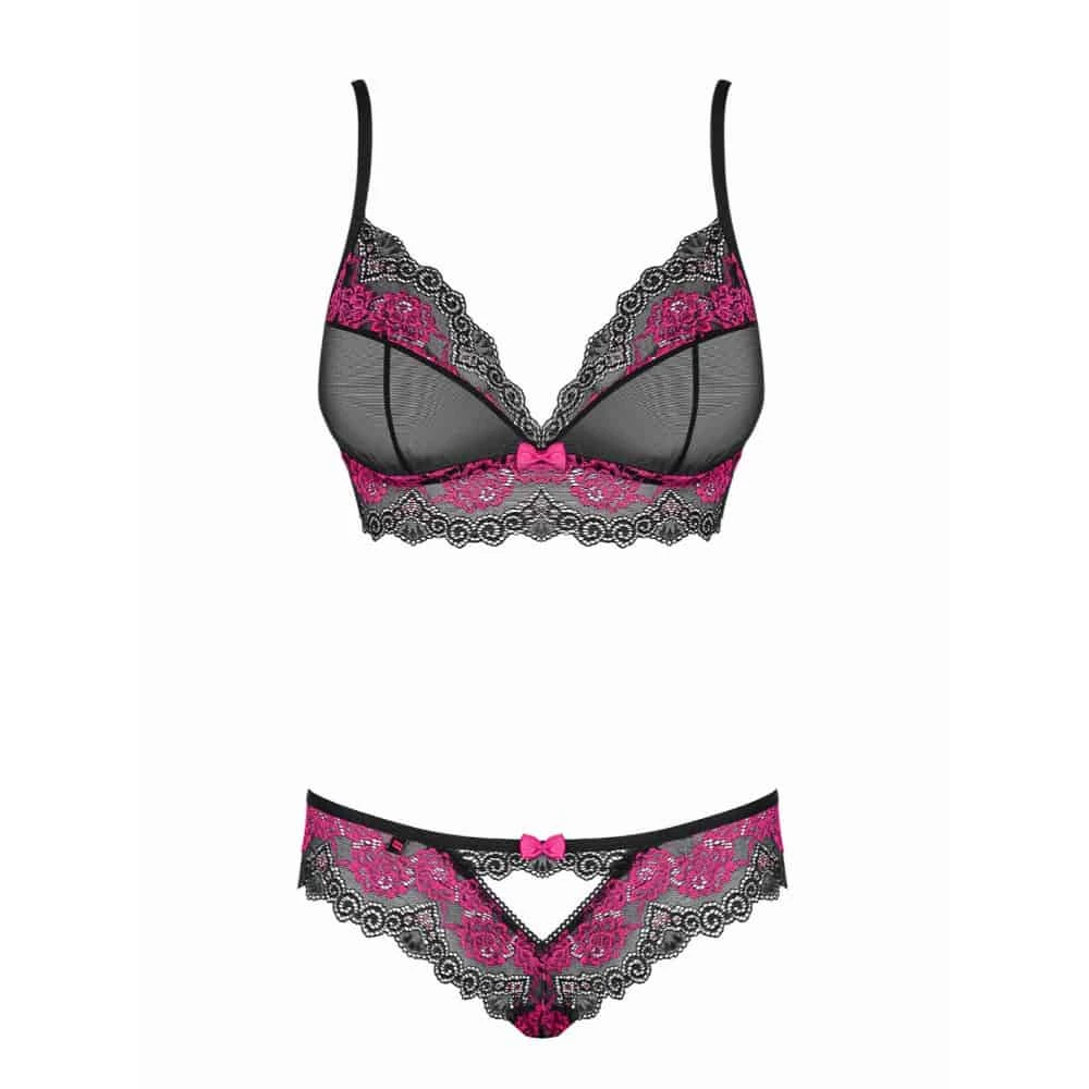 Tulia BH Set - Zwart-Roze - Afbeelding 3
