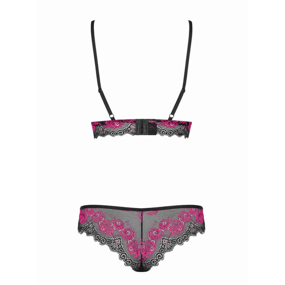 Tulia BH Set - Zwart-Roze - Afbeelding 4